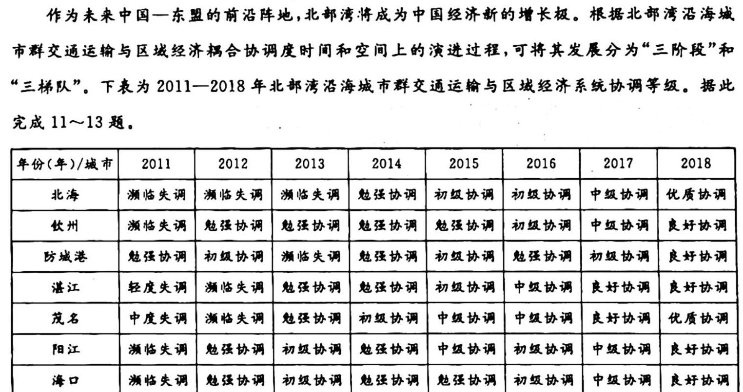 江西省2023-2024八年级(四)地理试卷l