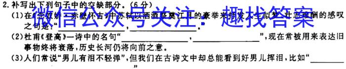 江西省赣州市2023-2024学年第一学期九年级期中质量检测语文