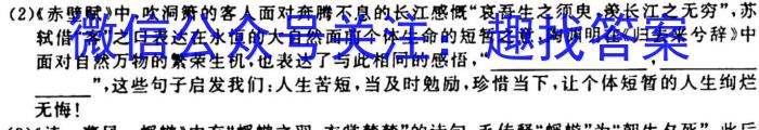 陕西省2024届高三10月联考（14-15号）/语文