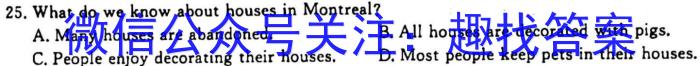 2024年衡水金卷先享题分科综合卷 新教材B(一)英语