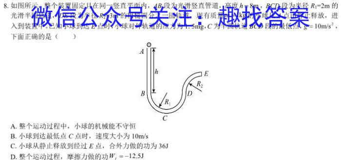 ［耀正优］安徽省2025届高二10月联考物理`