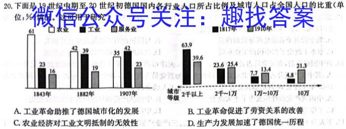 江西省2024届七年级第一次阶段适应性评估 R-PGZX A-JX历史