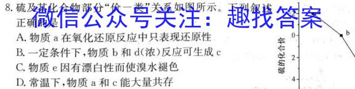 q福建省部分达标学校2023~2024学年高三第一学期期中(24-122C)化学