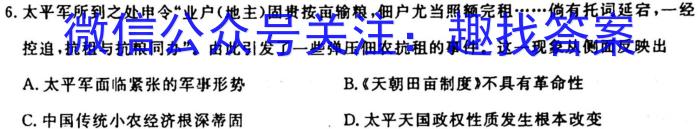 宜荆荆随重点高中教科协作体10月高二联考暨2025届宜荆荆随高二10月联考历史试卷