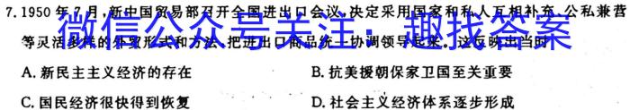 2024届全国名校高三单元检测示范卷(十三)历史试卷