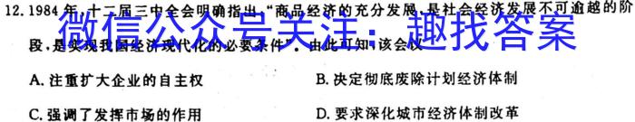 山西省2023-2024学年度九年级阶段评估［R-PGZX E SHX］历史