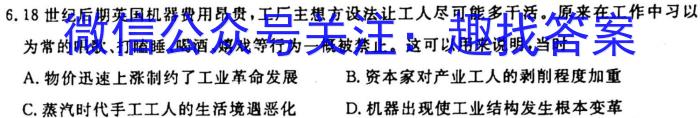 郴州市2024届高三第一次教学质量监测历史