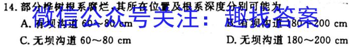 江西省2024年考前适应性评估（一）6LR地理试卷答案