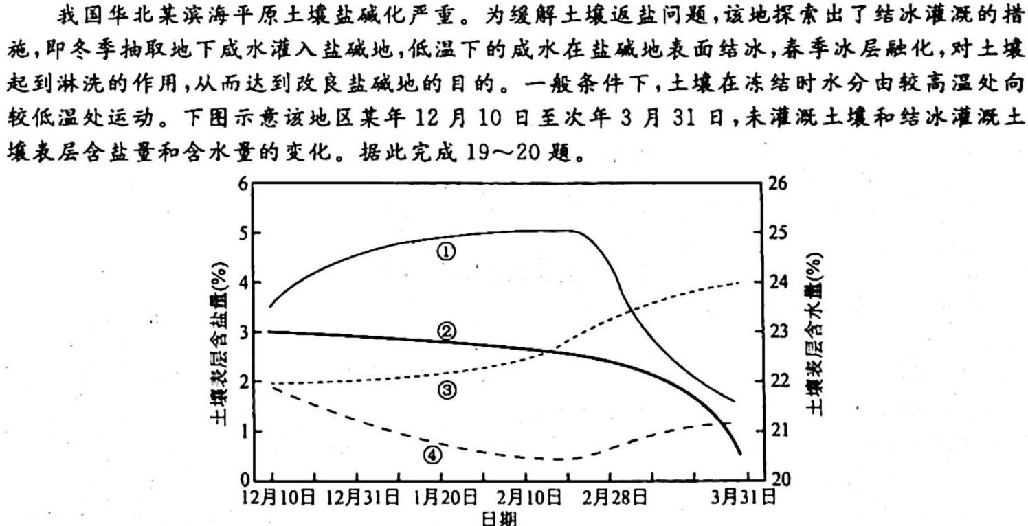 2024届贵州省六校联盟高考实用性联考(三)地理试卷答案。