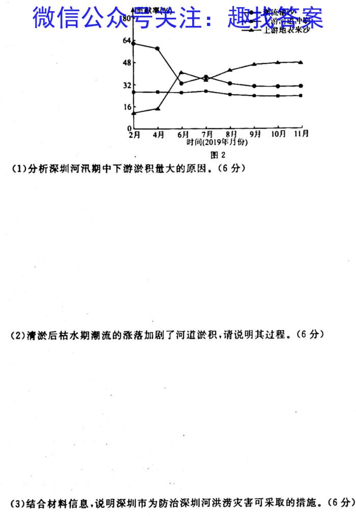 陕西省2023-2024学年度第一学期八年级期中调研地理.