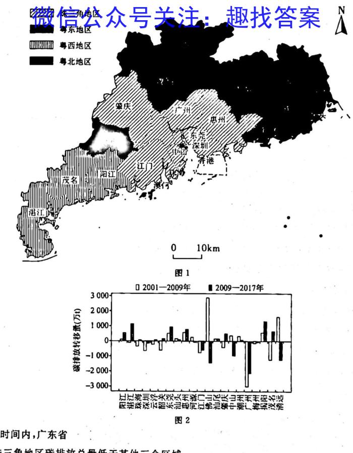 安徽省合肥市庐江县2023-2024学年度第二学期八年级期中练习地理试卷答案