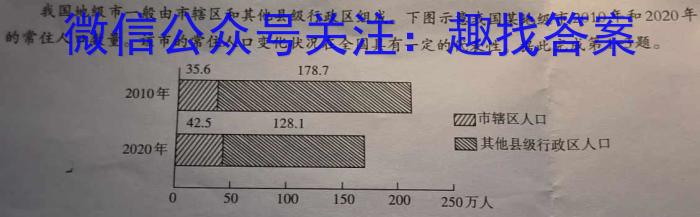 [今日更新]2024年河南省普通高中招生考试试卷(B)地理h