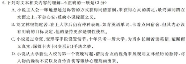 2024届单科模拟01语文