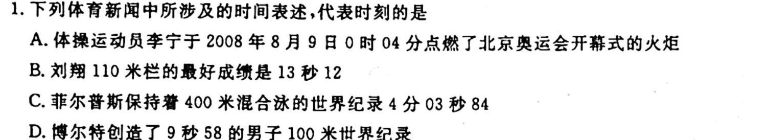 2024届陕西省高二10月联考(24-50B)物理.