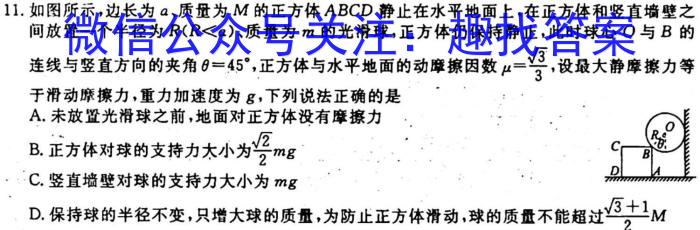 吉林省"通化优质高中联盟”2023~2024学年度高二上学期期中考试(24-103B)l物理