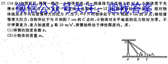 腾云联盟2024届上学期高三年级十月联考物理`