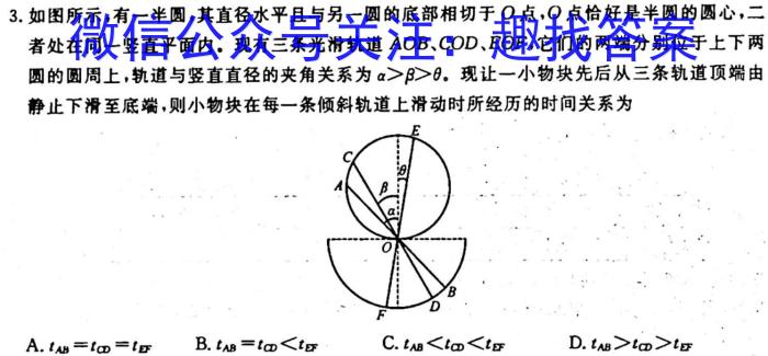 智慧上进 江西稳派大联考2023年10月一轮总复习阶段性检查考试z物理