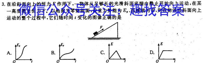 陕西省2023~2024学年度高一期中考试质量监测(24-128A)物理`