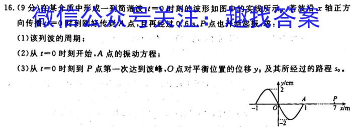 陕西省2024届九年级教学质量检测（10.7）l物理