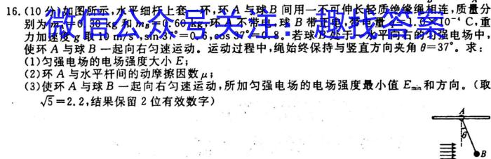 河北省思博教育2023-2024学年九年级第一学期第二次学情评估物理`