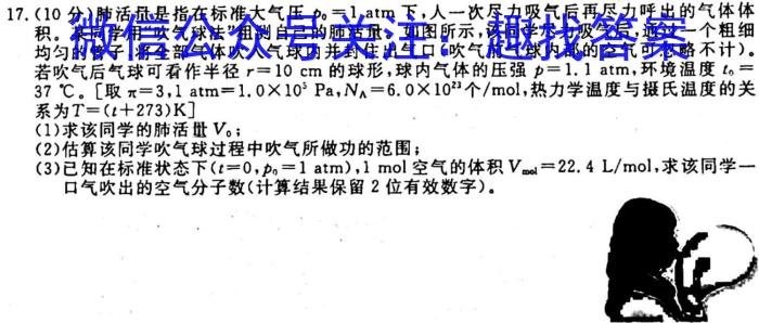 2023-2024学年重庆省高二11月联考(24-133B)物理试卷答案