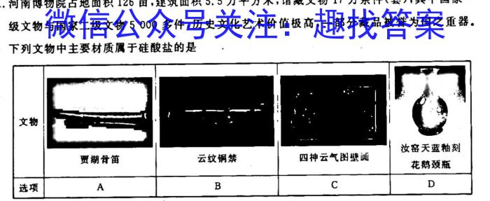 f安徽省2023-2024学年度九年级线下教学质量检测化学