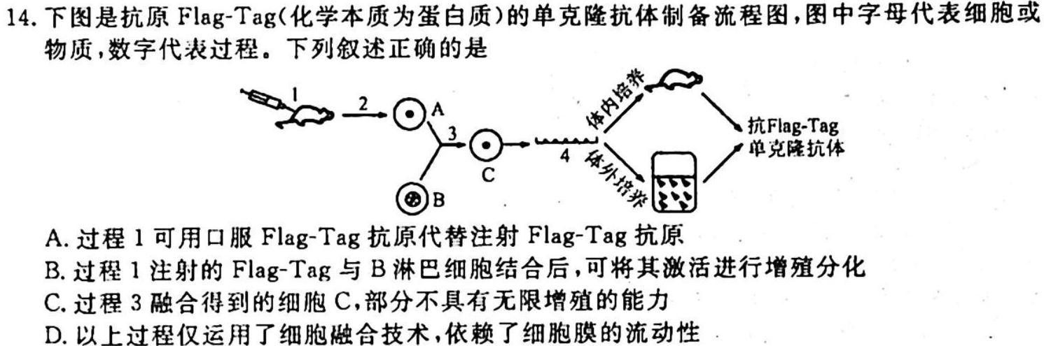 安徽省2023-2024学年八年级上学期教学质量调研一生物