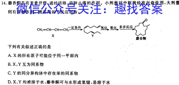 q［河北省大联考］河北省2023-2024学年高二（上）期中考试（11月）化学