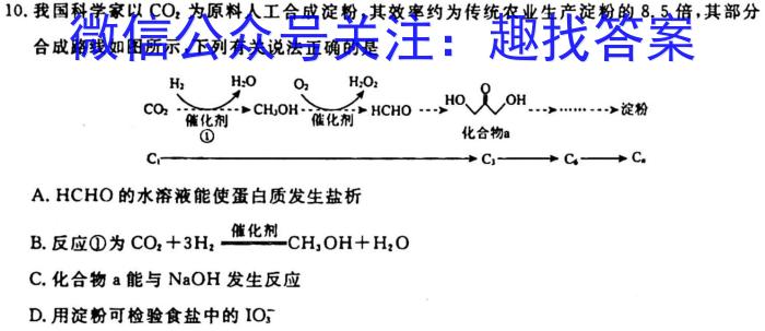 j河南省八年级2023-2024学年度综合素养评估（二）【R-PGZX C HEN】化学