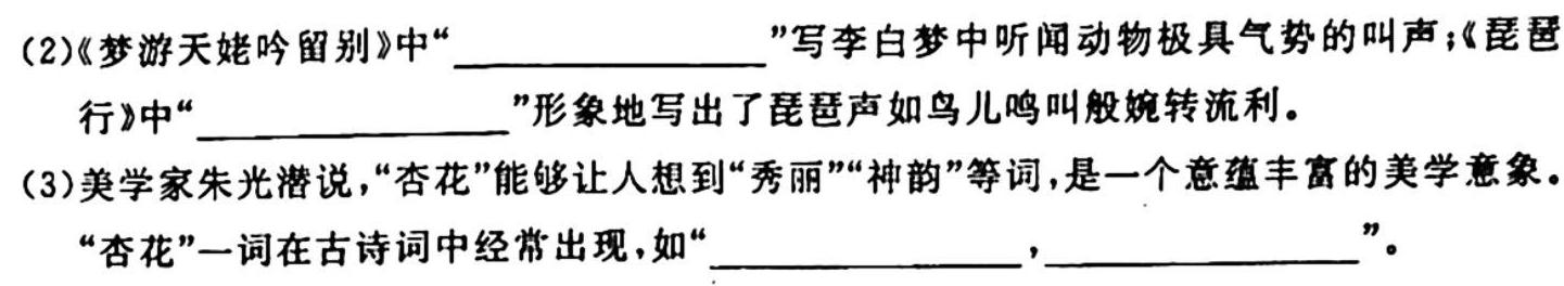 ［河北大联考］河北省2024届高三年级上学期10月联考语文