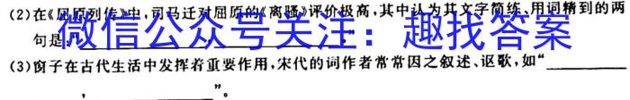 1号卷 A10联盟2024届高三上学期11月段考语文