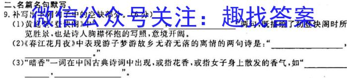 河南省普高联考2023-2024学年高三测评(三)3/语文