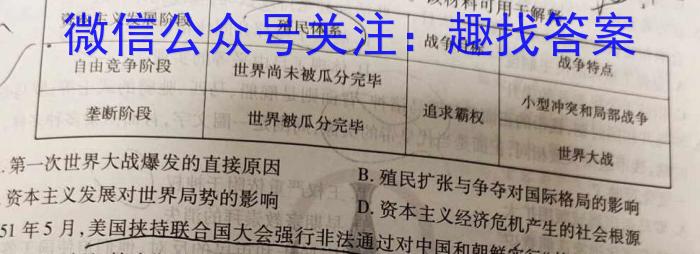 2023~2024学年山西省高三10月联考(24-146C)&政治