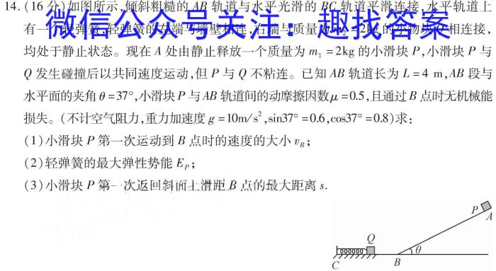 陕西省2023-2024学年度九年级第一学期第一次月考Ch物理
