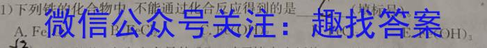 q学林教育 2023~2024学年度九年级第一学期期中调研化学