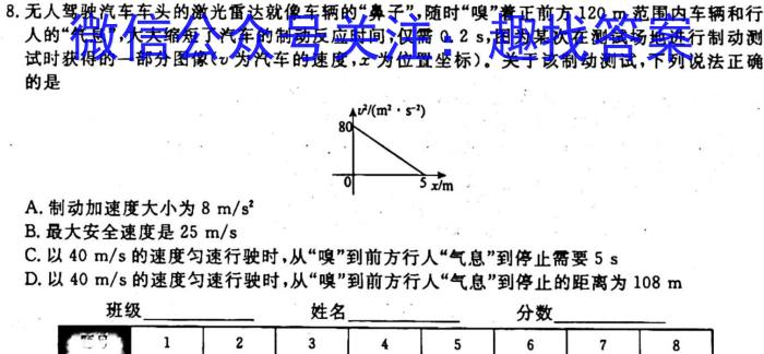 2024届吉林省高三试卷10月联考(24-77C)物理`