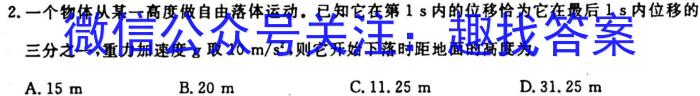 陕西省2023~2024学年度九年级教学素养测评(一) 1L R-SXl物理