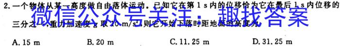 2023年赣州市十八县(市、区)二十三校高二期中联考(24-124B)q物理