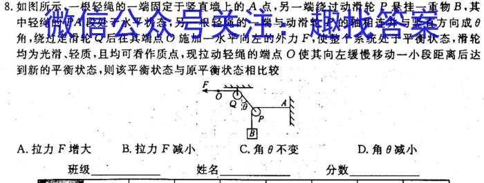 2023~2024学年山西省高二10月联合考试(24-36B)物理`