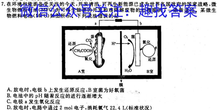 q2024年衡水金卷先享题高三一轮复习夯基卷(广东专版)一化学