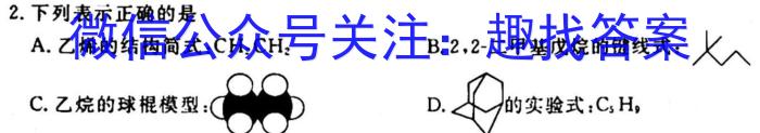 q河南省2023-2024学年七年级第一学期学情分析一（A）化学