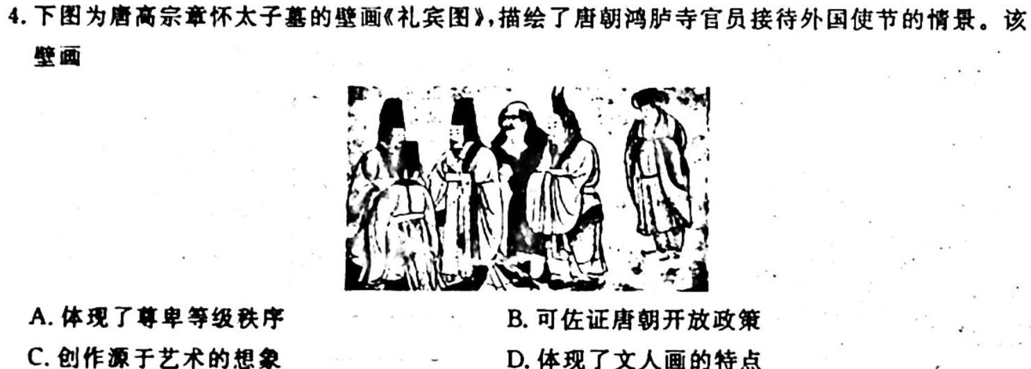 ［晋一原创测评］山西省2023-2024学年第一学期九年级期中质量监测历史