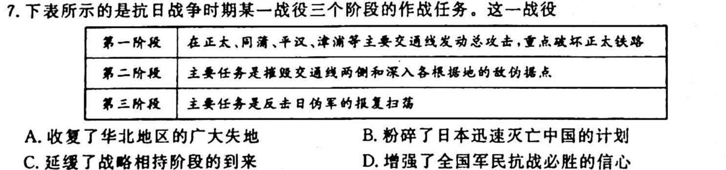 2023-2024学年云南省高二期中考试卷(24-118B)政治s