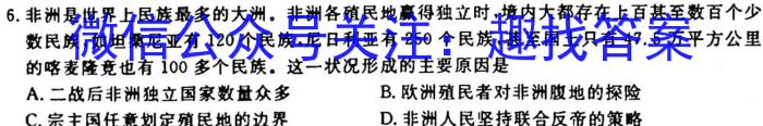 2024届山东省高三年级适应性联考（一）历史试卷
