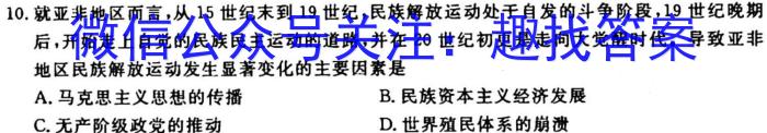贵州省2023-2024学年度高二年级10月联考历史