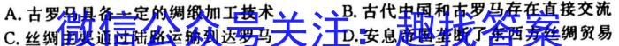 三重教育·山西省2023-2024学年第一学期高二年级质量监测历史试卷