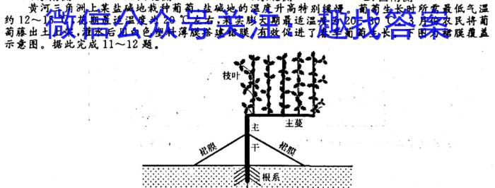 [今日更新]河北省沧衡八校联盟高二年级2023~2024学年上学期期中考试地理h