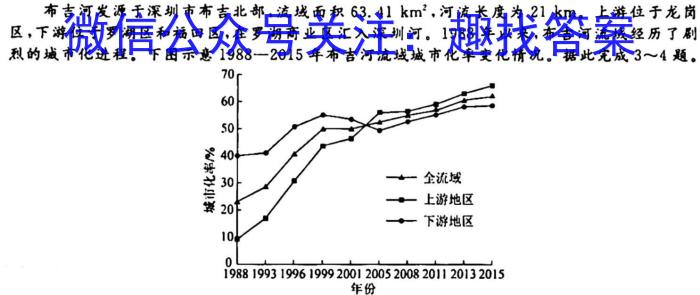 [今日更新]江西省赣州市2023-2024学年第一学期九年级期中质量检测地理h