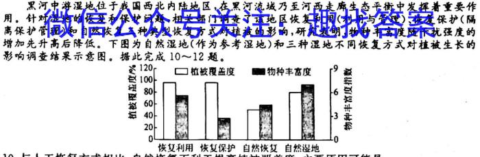 [今日更新]超级全能生·名校交流2024届高三第二次联考(4089C)(11月)地理h