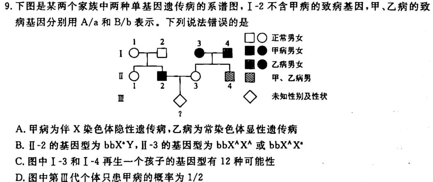 腾云联盟2024届上学期高三年级十月联考生物学试题答案